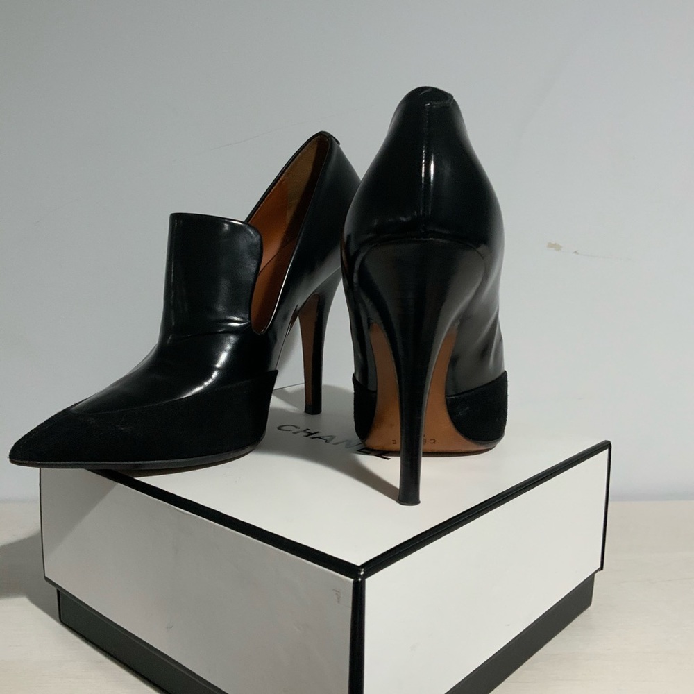 Celine boots with deep side cut